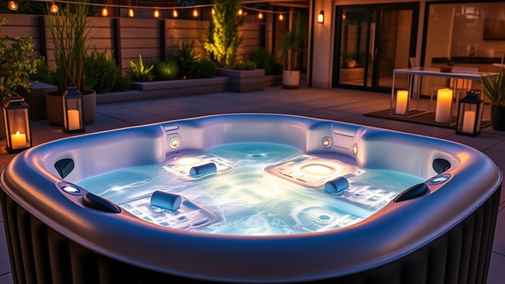 hot tub size durability features