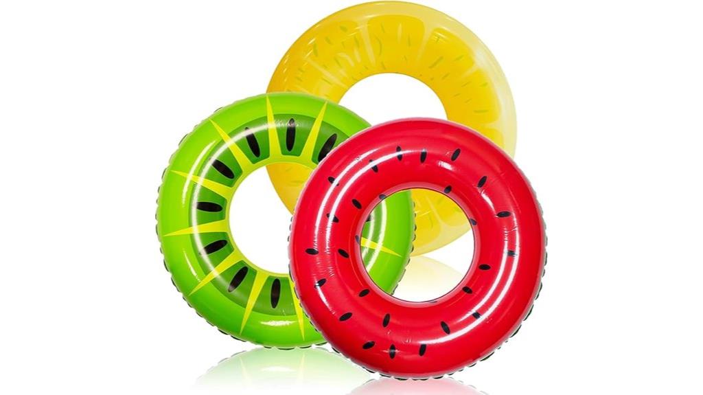 inflatable summer fruit floats