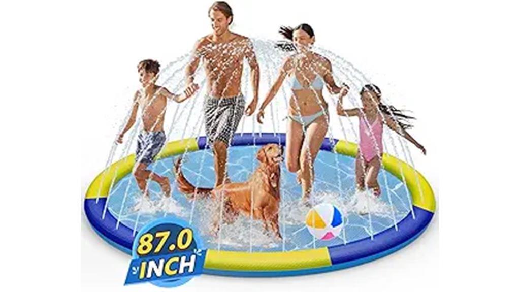 kids splash pad mat
