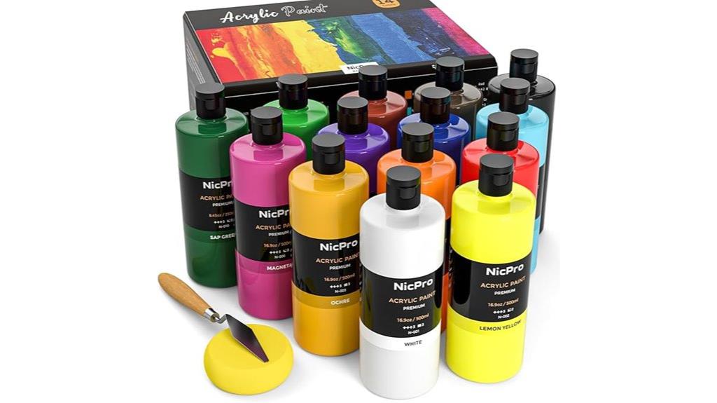 large 14 color acrylic set