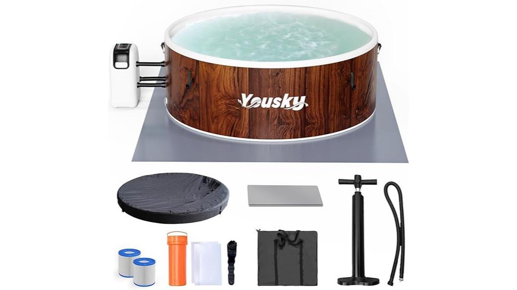 large inflatable hot tub