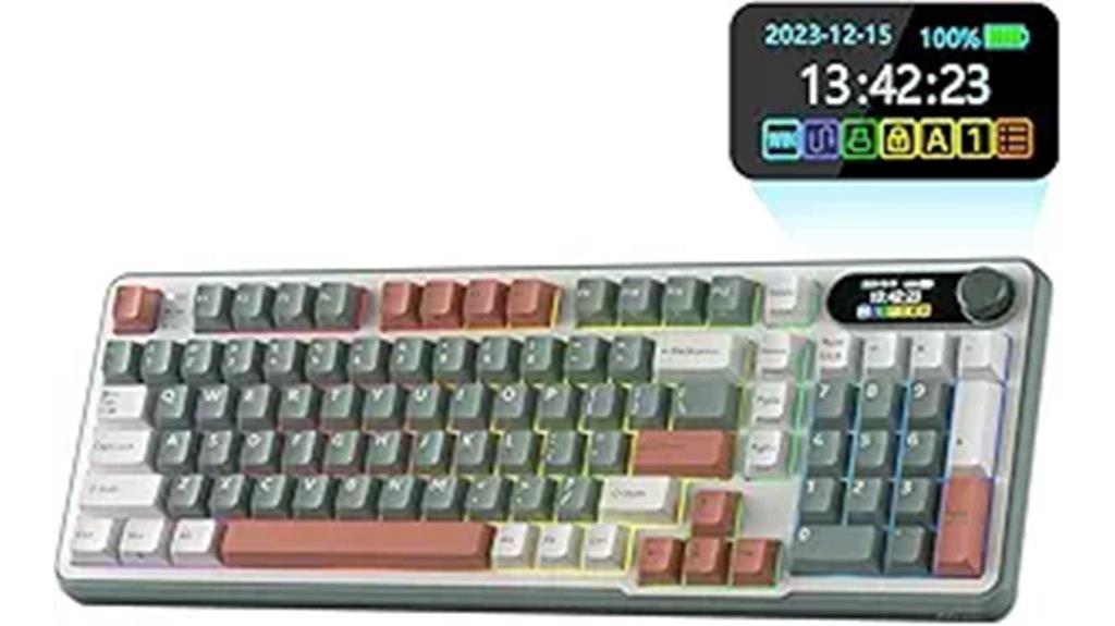 mechanical keyboard with smart display