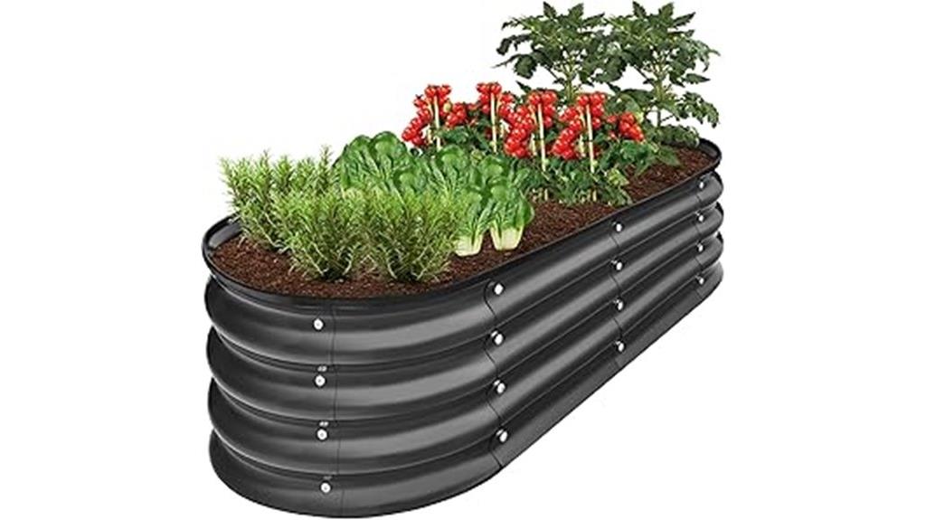 metal garden bed dimensions