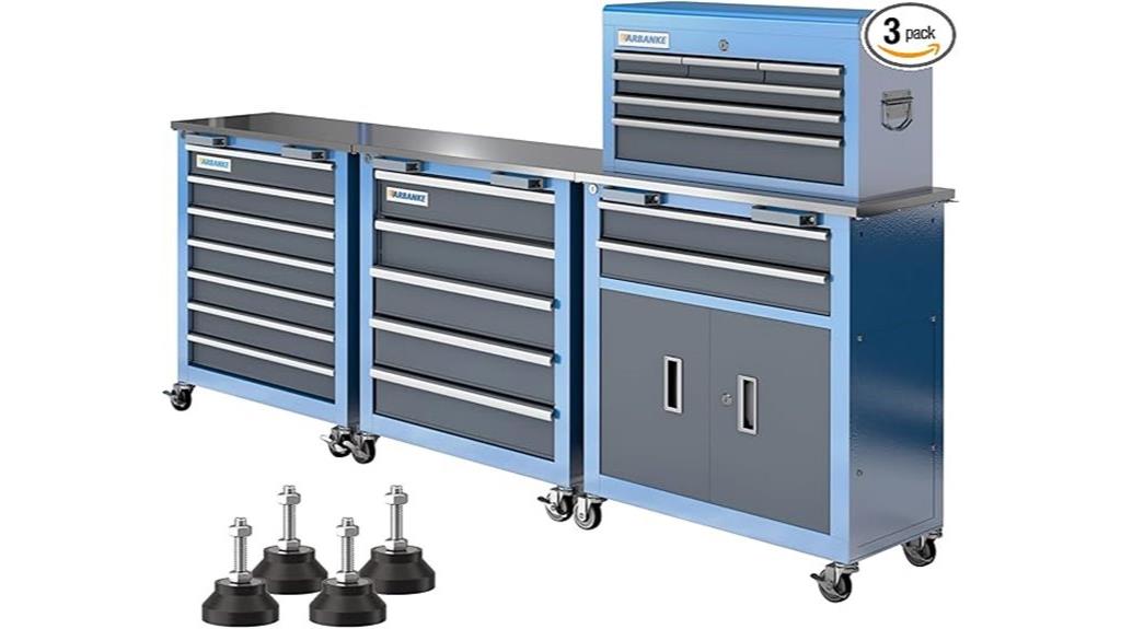mobile multi drawer tool storage