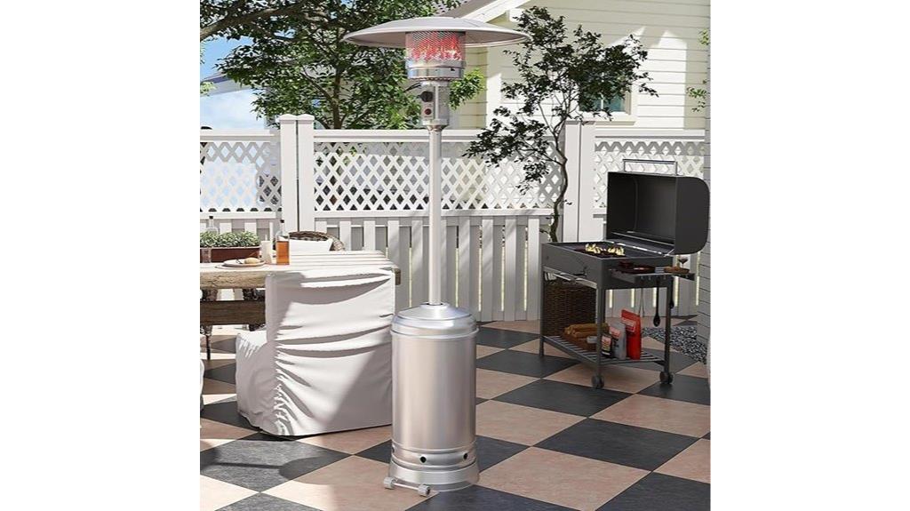 outdoor patio heater wheels