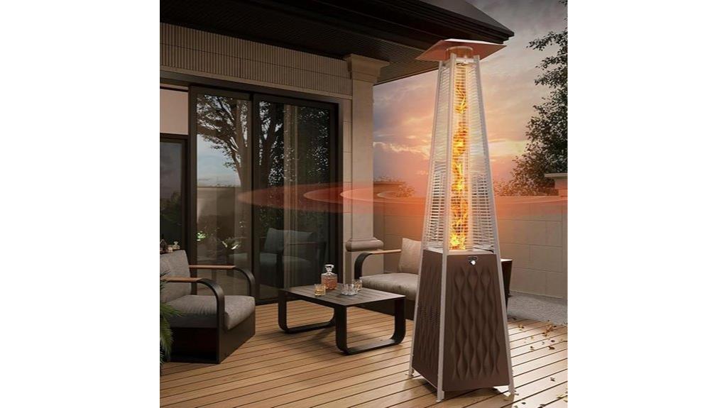 outdoor pyramid patio heater