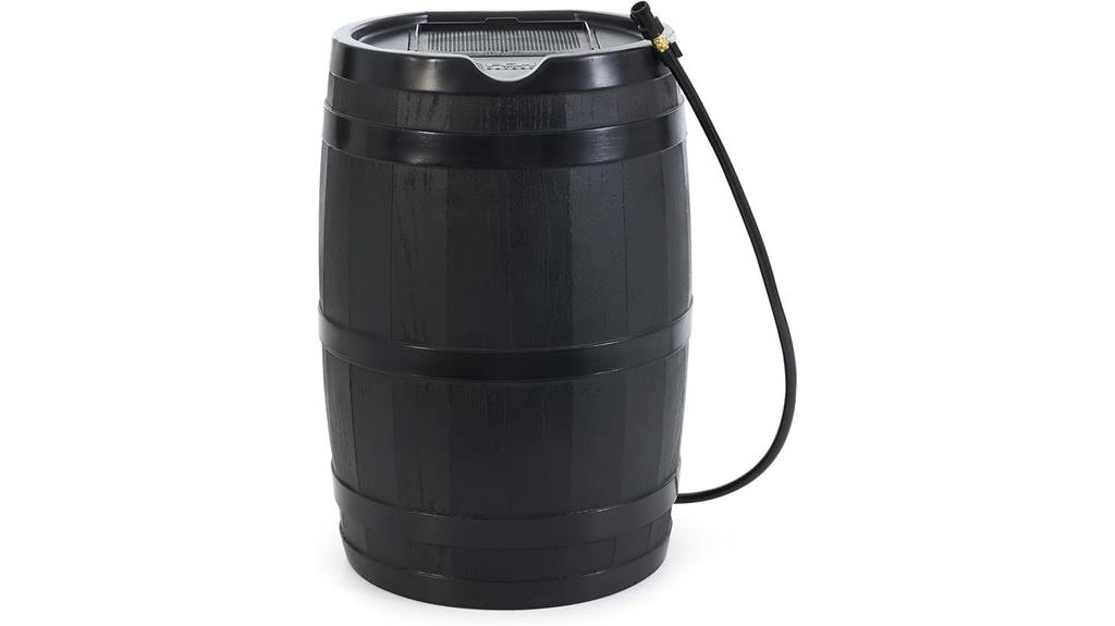 outdoor rainwater collection barrel
