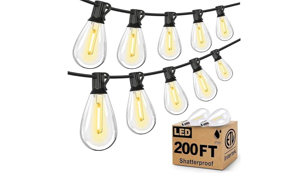 outdoor waterproof edison lights