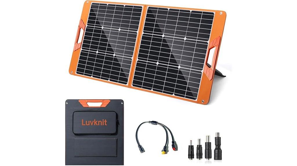 portable 100w waterproof solar panel