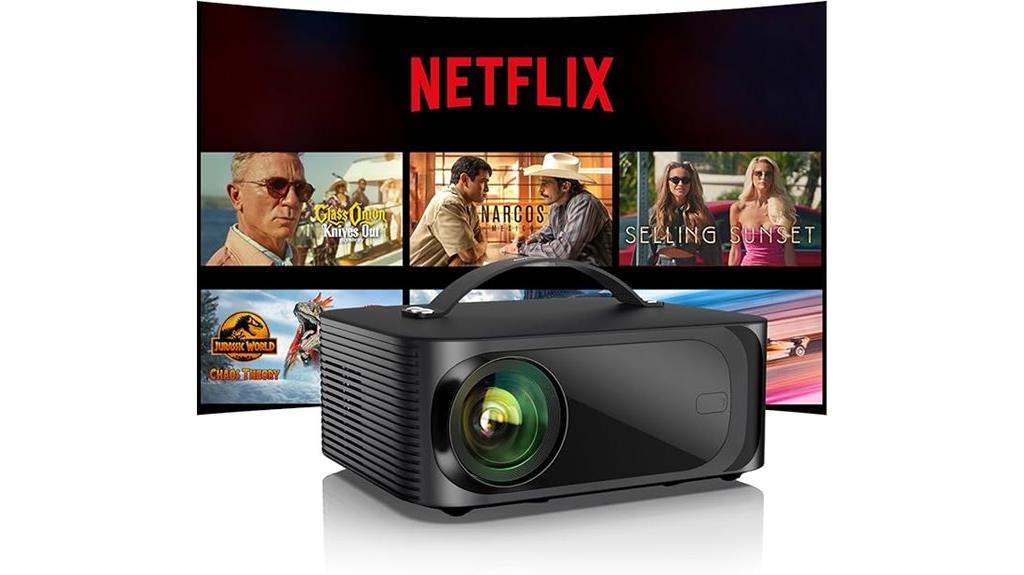portable 4k outdoor smart projector