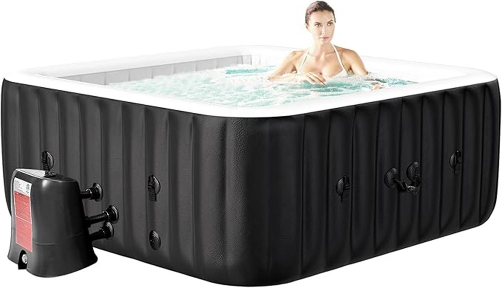portable four to six person hot tub