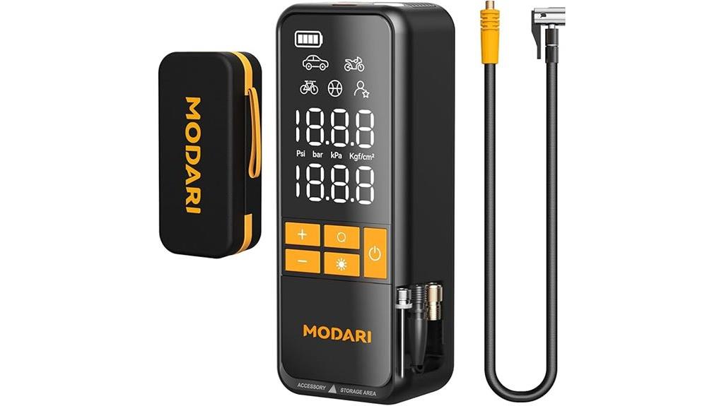 portable inflator with auto shut off