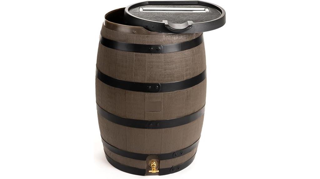 rain barrel with removable lid