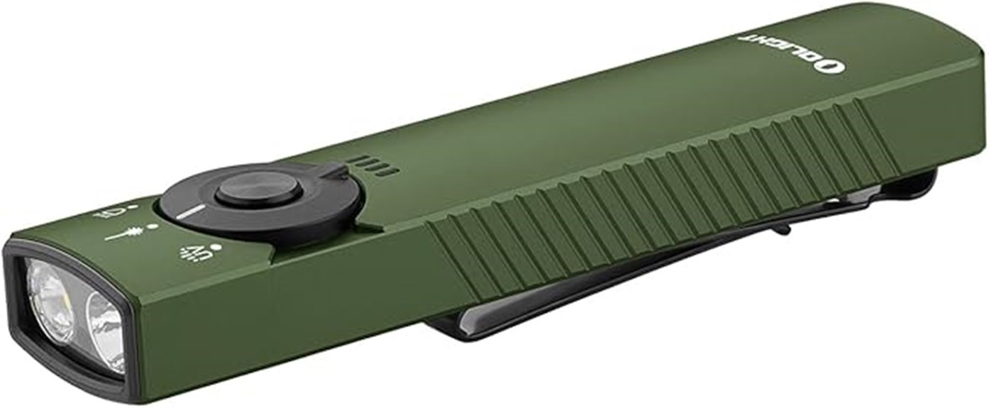 rechargeable edc flat flashlight