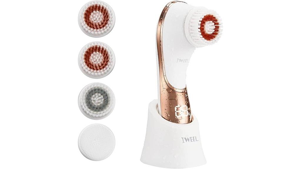 rechargeable waterproof exfoliating brush