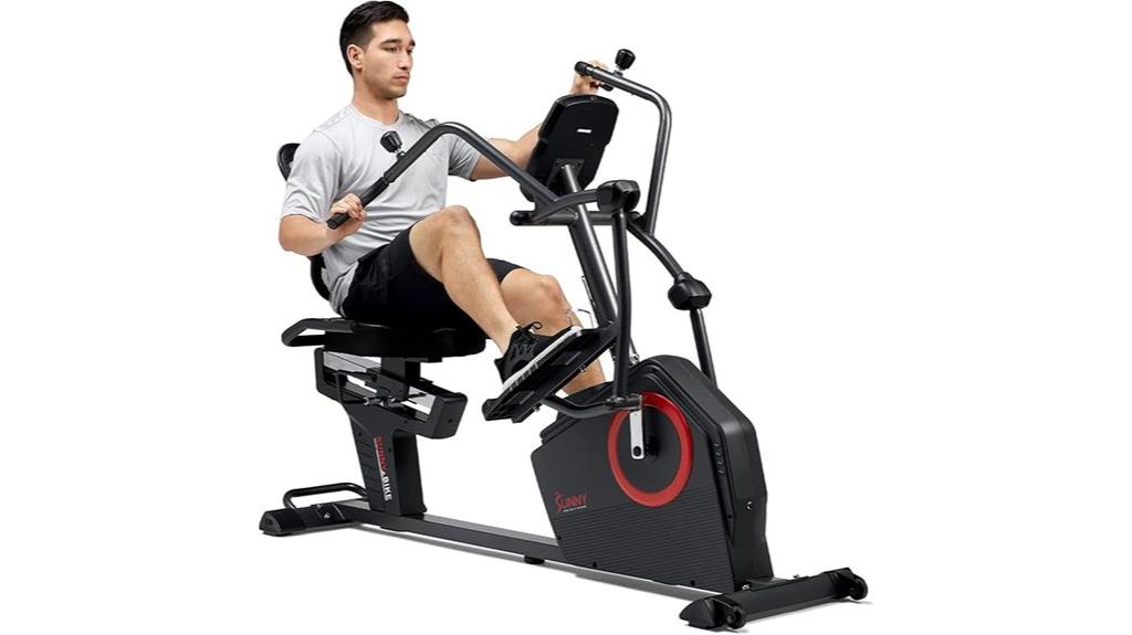recumbent elliptical with arms