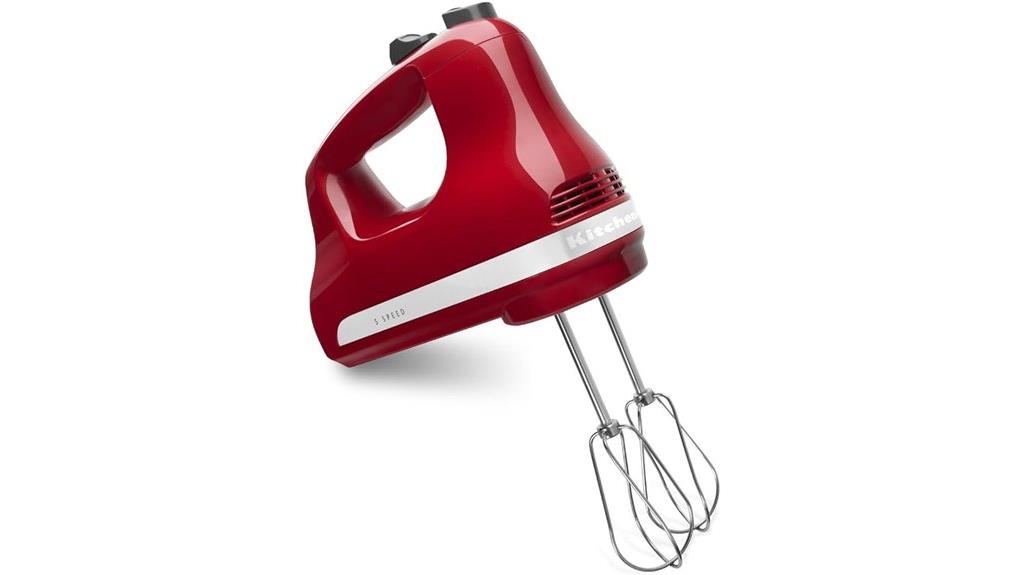 red hand mixer 5 speeds