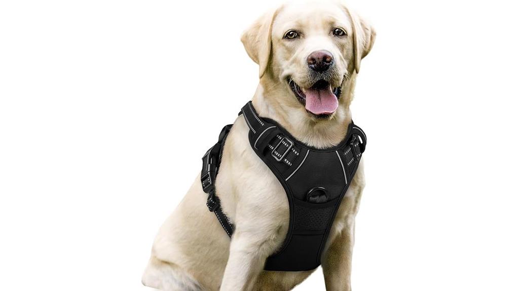 reflective large dog harness