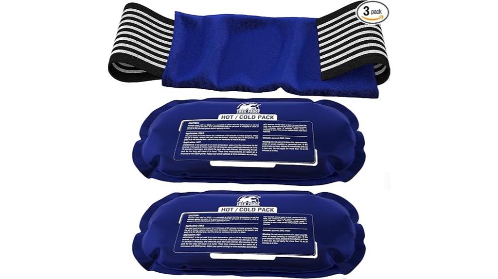 reusable 3 piece injury cold packs