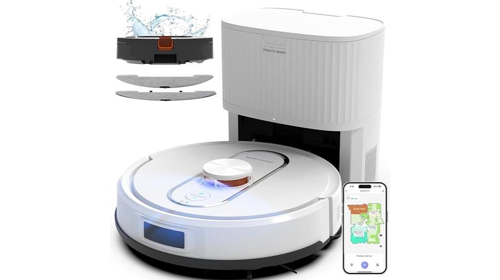 robot vacuum with self emptying