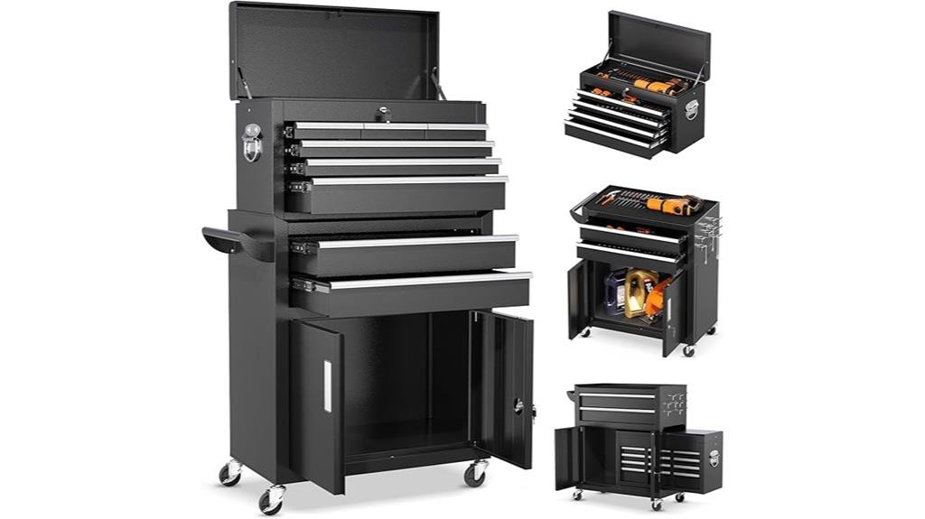 rolling 8 drawer tool chest