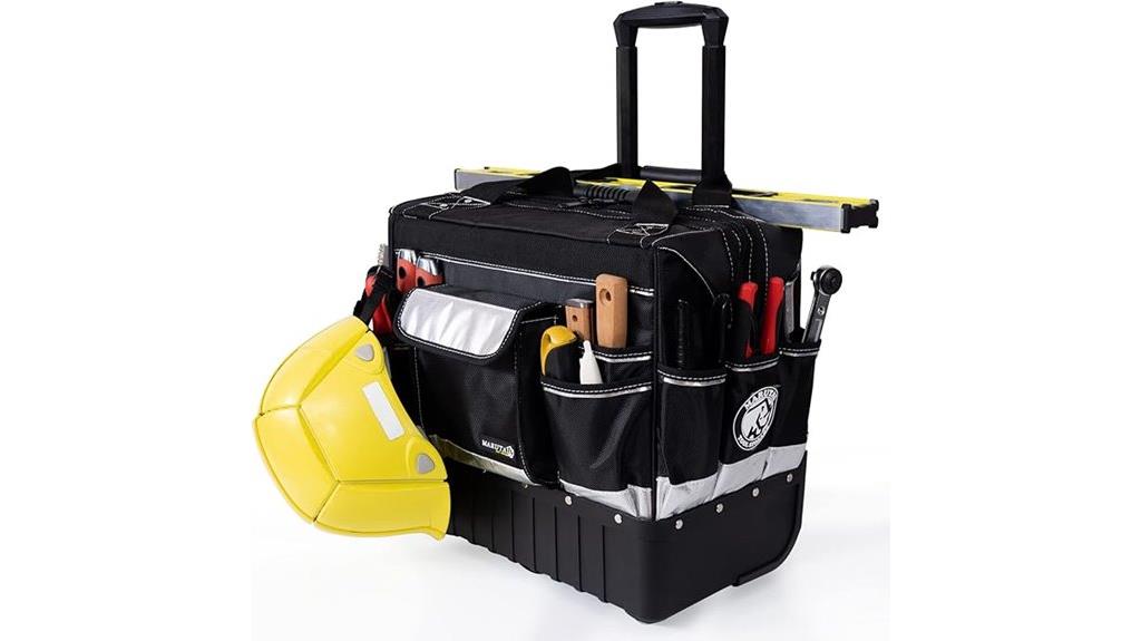 rolling tool bag with wheels