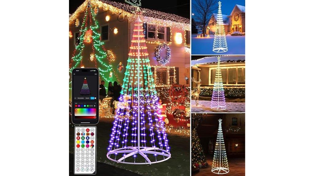 seven two foot led tree