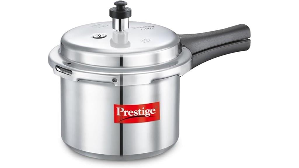 silver aluminum 3 liter pressure cooker