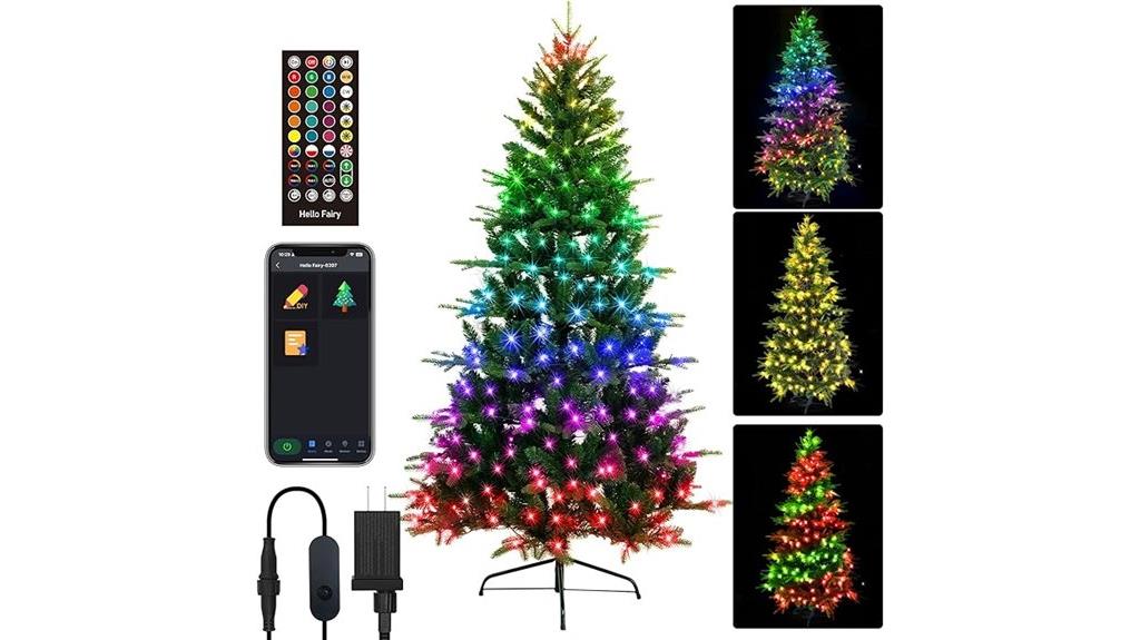 six foot rgb christmas tree