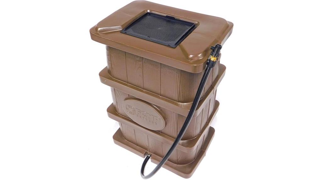 slim outdoor rain barrel