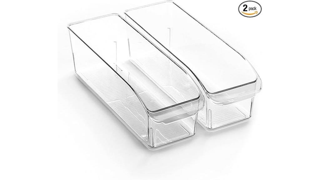 small curve storage bins