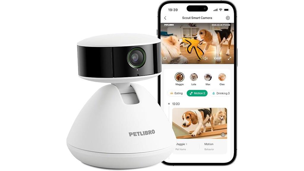 smart pet camera with night vision
