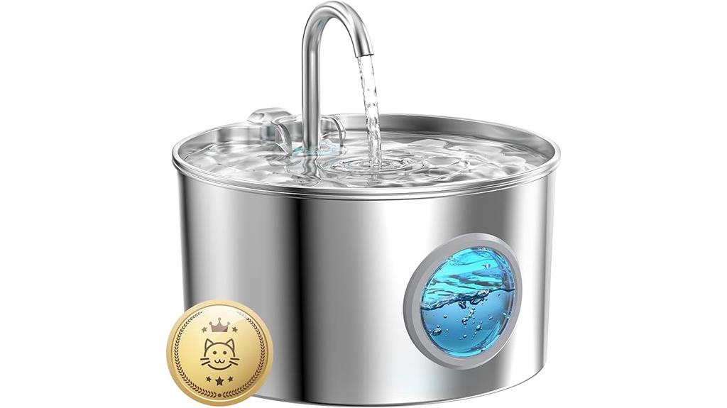 stainless steel cat fountain