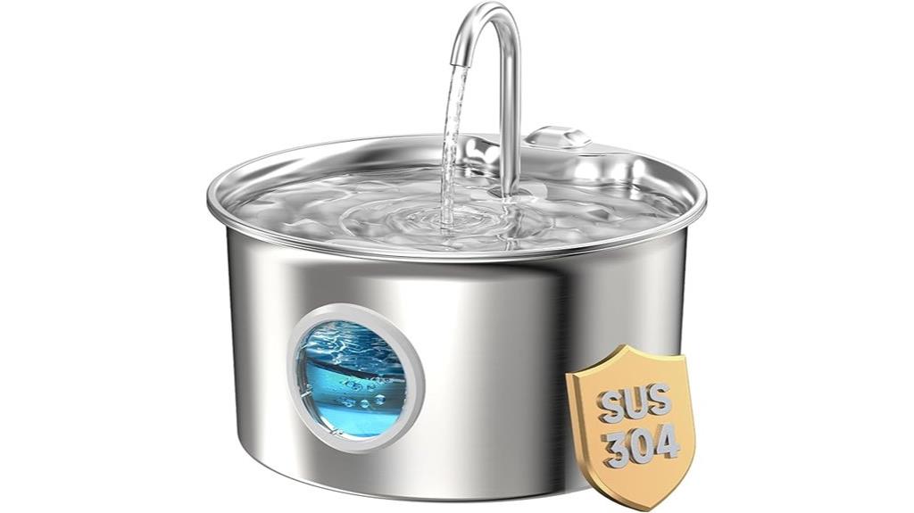 stainless steel cat fountain