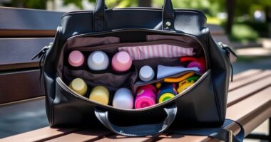 stylish functional diaper bags
