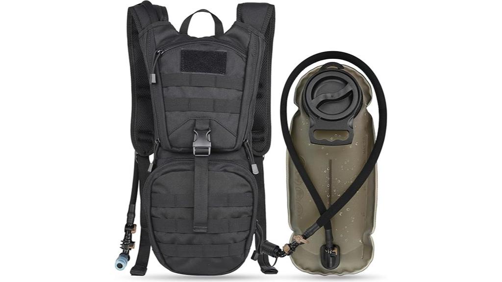 tactical hydration backpack with bladder