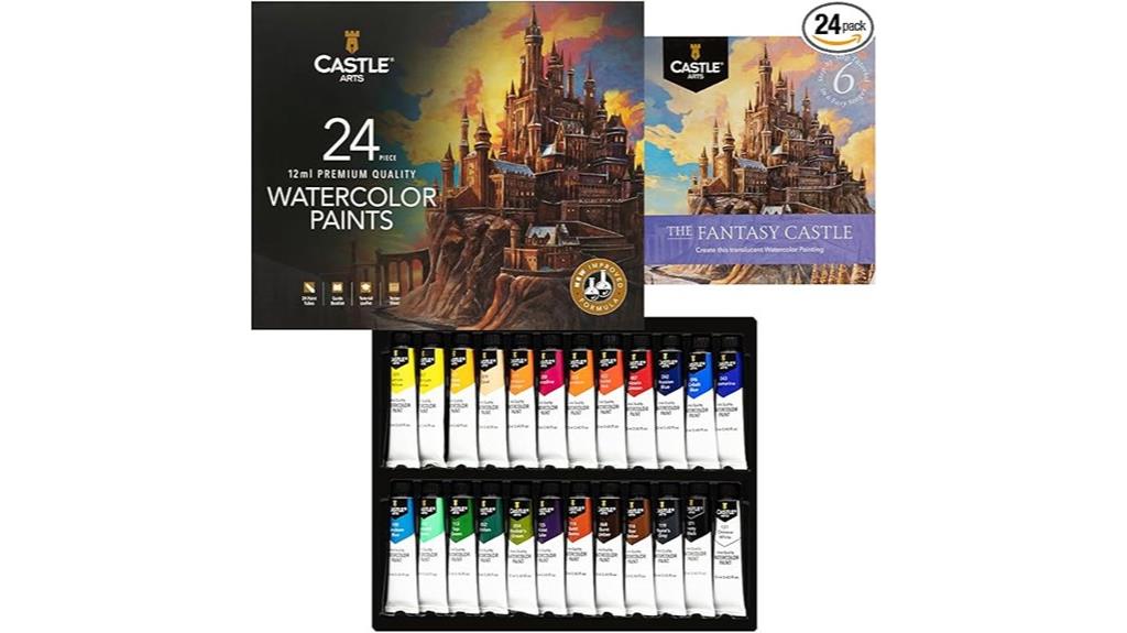 twenty four color watercolor set