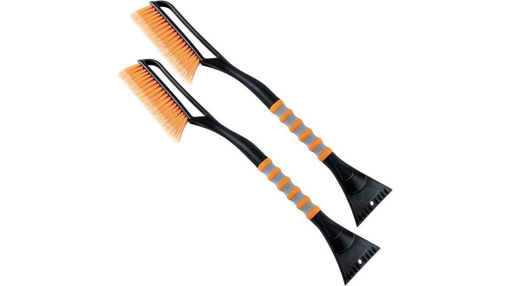 twin snow brush scrapers