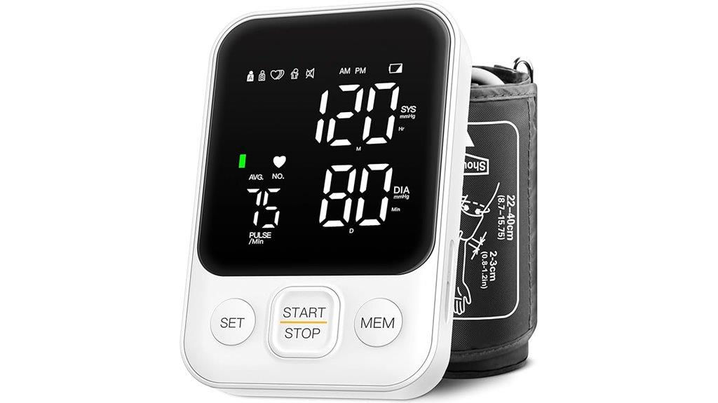 upper arm blood pressure monitor