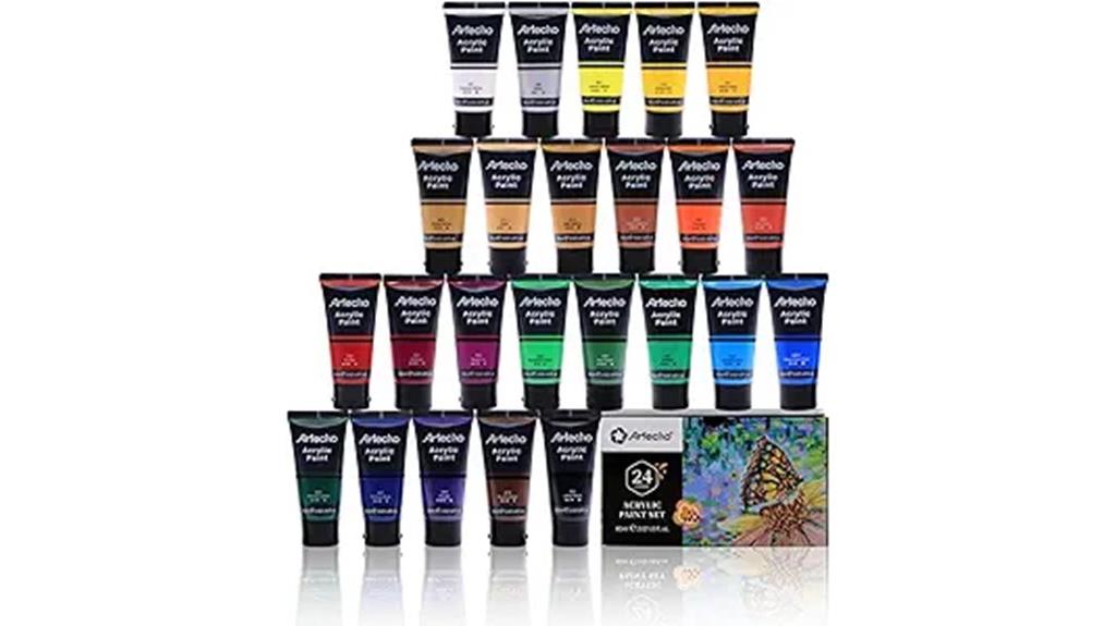vibrant 24 color acrylic