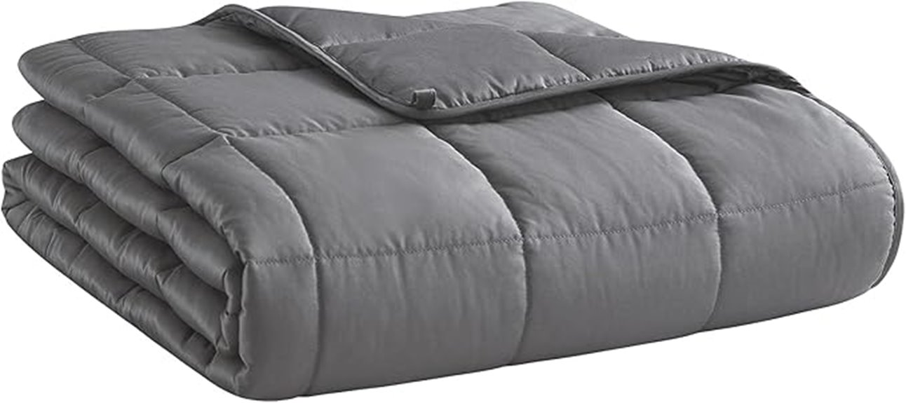 weighted grey blanket 48x72