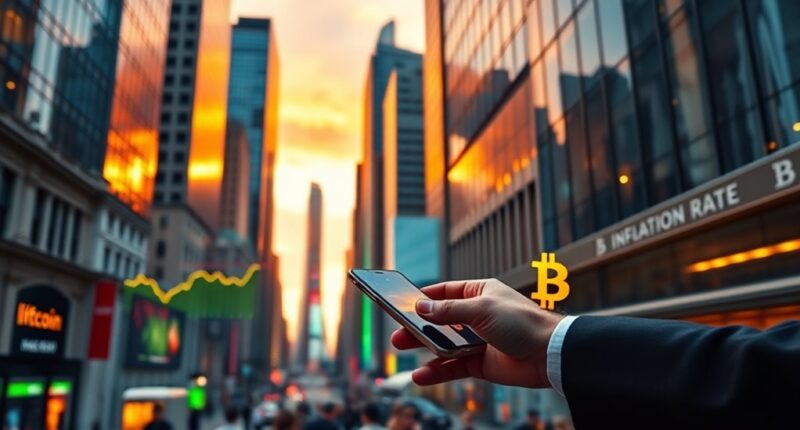 inflation cools bitcoin rises