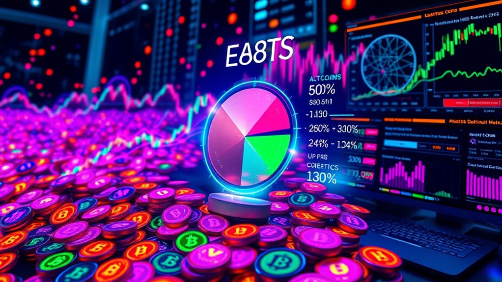 market share of derivative altcoins