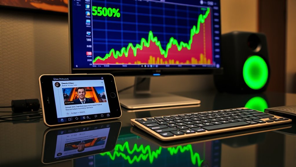 social media drives dogecoin volatility