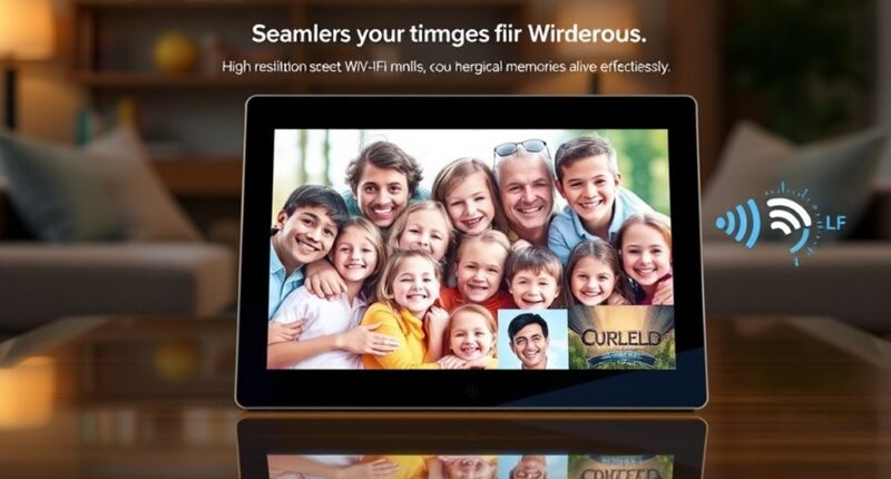 email enabled digital photo frames