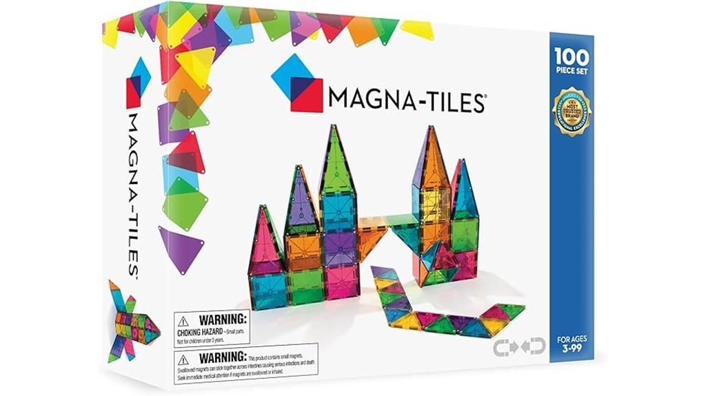 magnetic building tile set