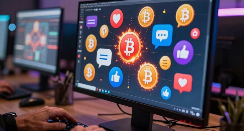bitcoin sentiment spreads online