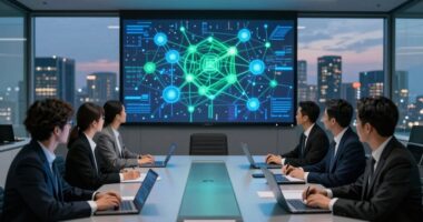 public companies emphasize blockchain