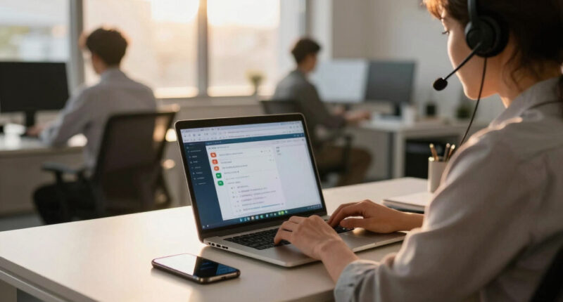 Customer service + BPO. The operational-scale displacement.